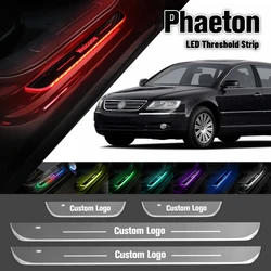 Per Volkswagen VW Phaeton 2002-2016 luce davanzale della portiera dell'auto Logo personalizzato LED 2014 2015 soglia di benvenuto accessori per lampade a pedale