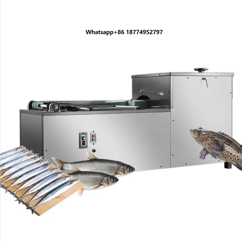 Fully Automatic Vertical Small Fish Killing Machine Multifunctional Belly Opening & Viscera Removing Fish Processing Equipment
