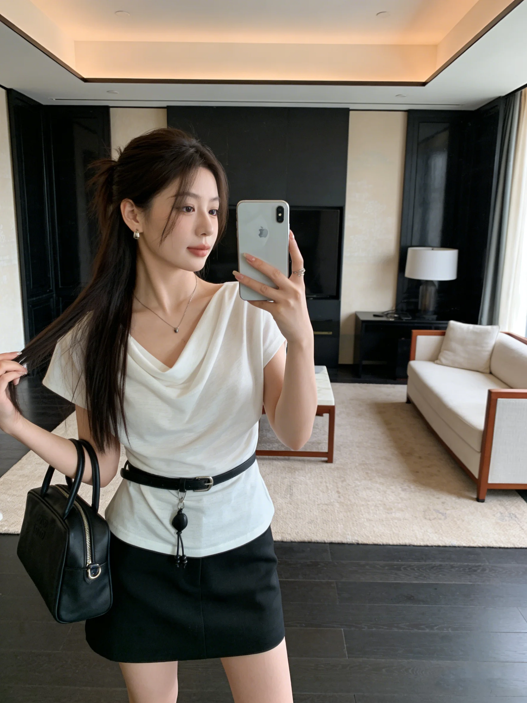 

Дышащая футболка с коротким рукавом, приятная для кожи, белая, сексуальная, для девушек, весна-лето, новый стиль, омолаживающая, сладко-острая, утягивающая фигуру