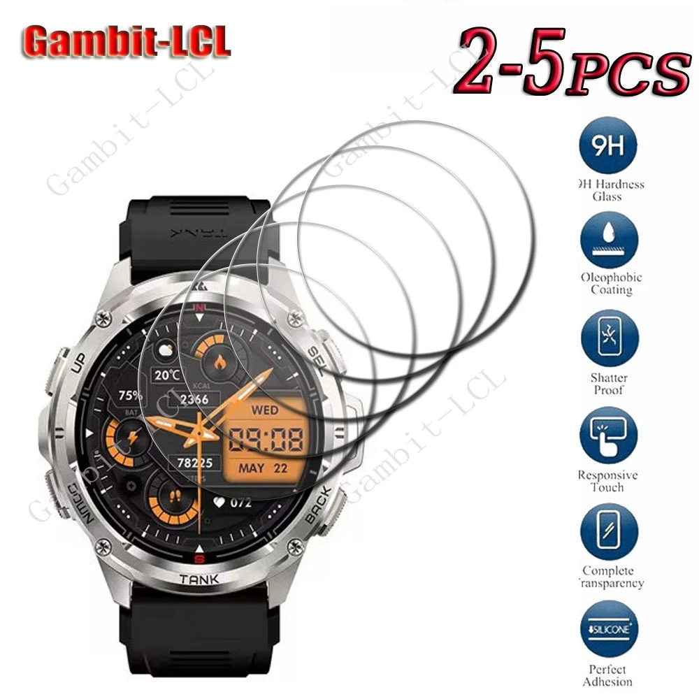 זכוכית מחוסמת קשה לשעון חכם מקורי 9H עבור KOSPET TANK T3 Ultra GPS Smart Watch TANKT3Ultra T 3 מגן מסך פילם
