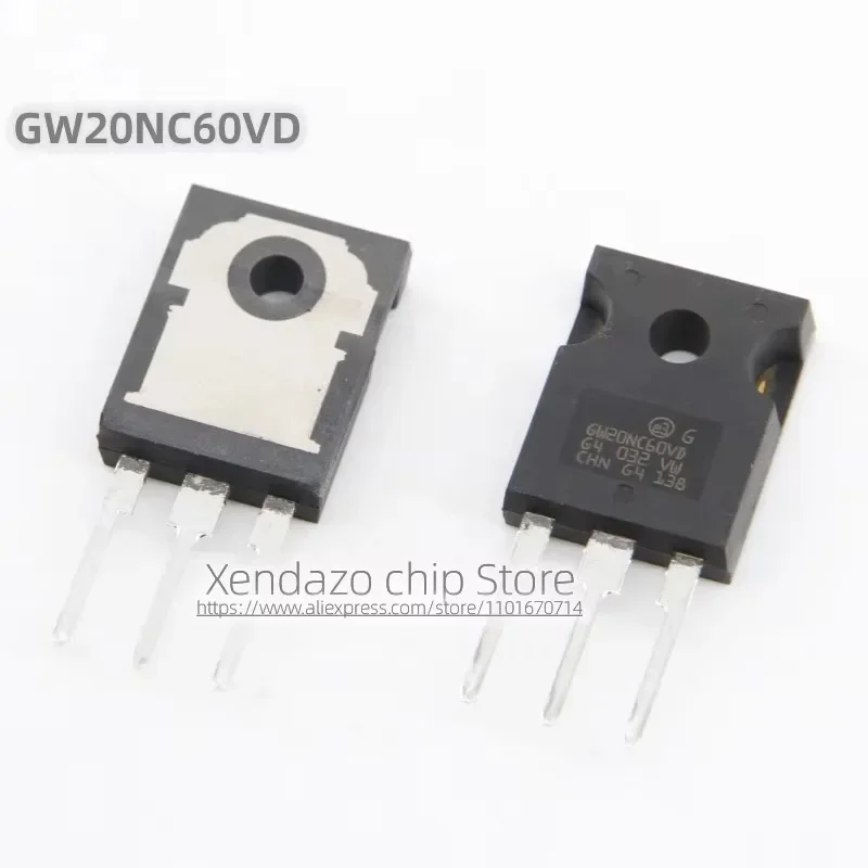5 unids/lote STGW20NC60VD GW20NC60VD TO-247 paquete Original transistor de potencia IGBT