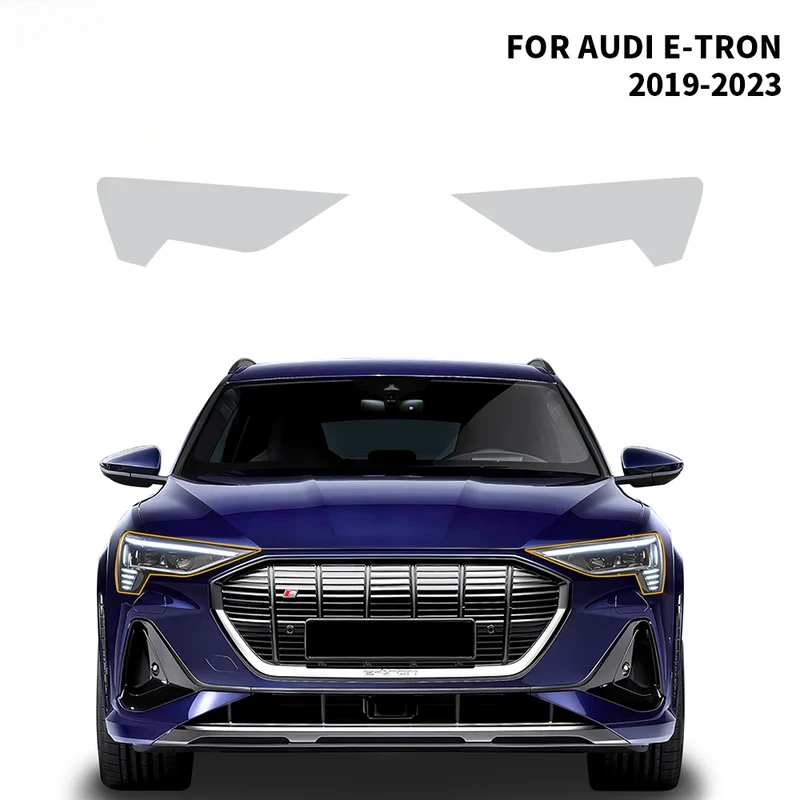 Pre cut for Audi E-TRON 2019-2023 anti-collision TPU original transparent protection film headlight rearview mirror accessories