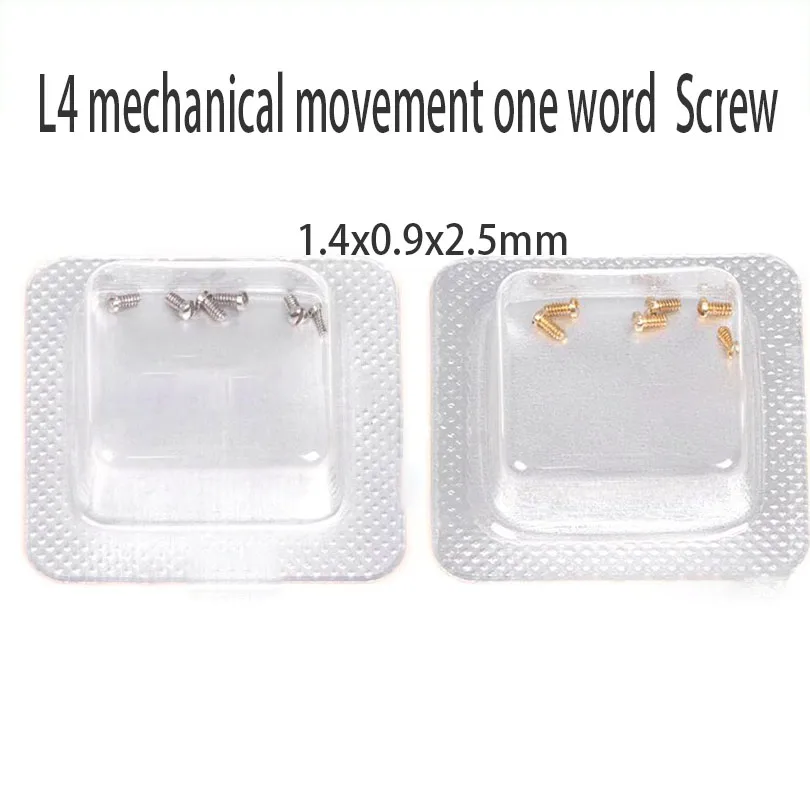 6ชิ้นอุปกรณ์เสริมสำหรับนาฬิกา L4.709สกรูฝาหลังนาฬิกากลไกสกรูฝาหลัง L4สกรูคำเดียว
