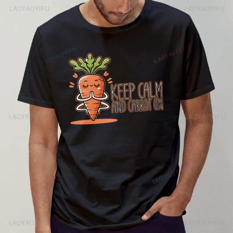 Radish Meditation Shirt Round Collar Pure Cotton Streetwear T-Shirt Cotton Unique Hot Sale Tops Humor Funny Joke Graphic Shirts