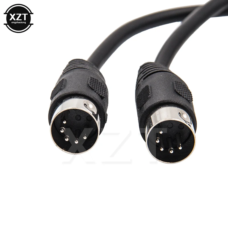 MIDI DIN 5PIN kabel męski do męskiego MIDI 5 Pin DIN wtyczka do 5 Pin DIN rozszerzenie Audio kabel męski DIN 5pin M/M Adapter do kabla 1M /1.5M