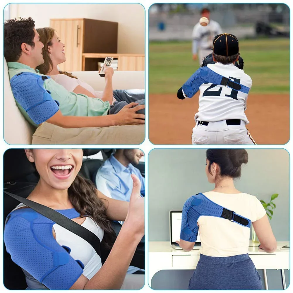 Shoulder Stability Brace Light and Breathable Neoprene Support for Rotator Cuff Dislocated AC Joint Labrum Tear Shoulder Pain