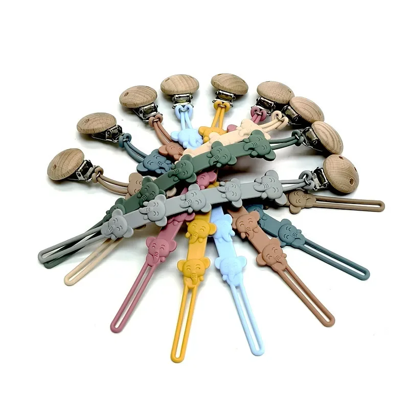 Silicone Soother Pacifier Chain Children's Bites Anti-Drop Clip Lanyard Anti-Loss Rope Teether Baby Teething