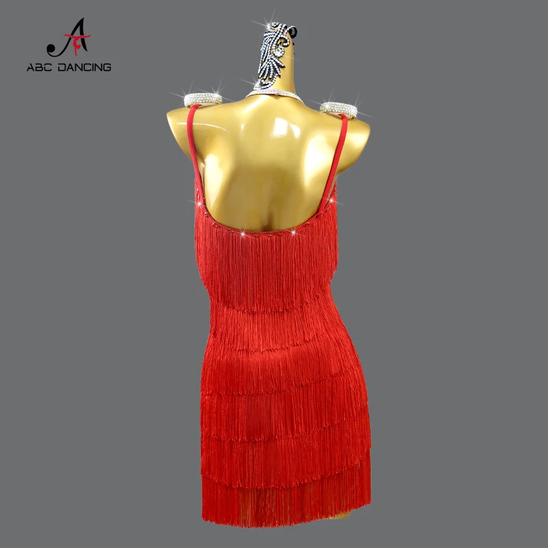 2024 Latin Dance Dress Evening Costume Women Stage Outfit Performance Clothing Fringed Skirt Ballroom Dancewear Tops Girl Party