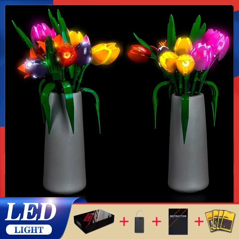 Advanced DIY Led Light Kit For Lego 11501 Tulip Bouquet (Only Led Light,Without Blocks Model) High-Performance