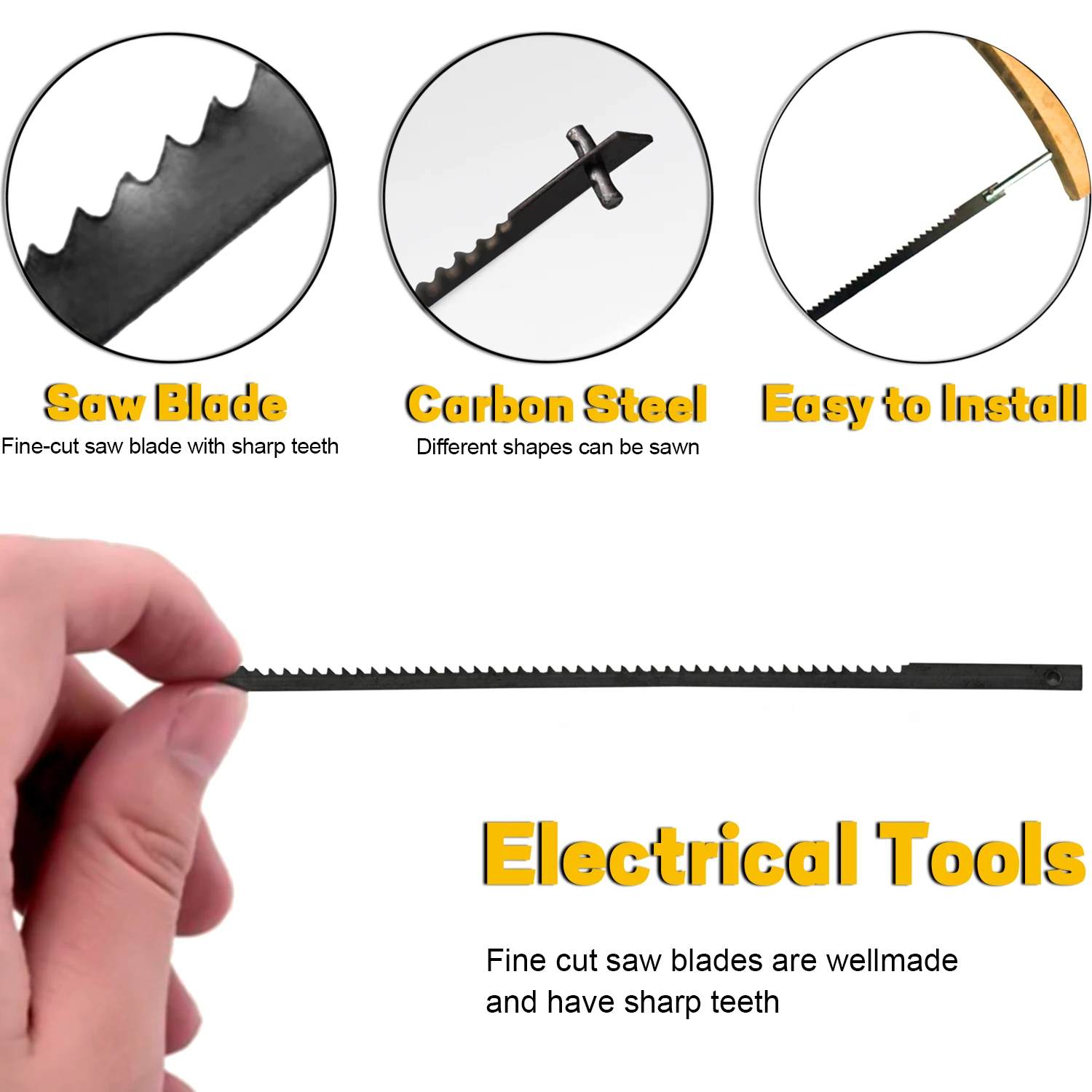 4 Inches Scroll Saw Blades Pin End 15TPI Fit For Dremel Moto-Saw MS20 MS20-01 MS51-01 MS52-01 MS53-01 And All 4″ Scroll Saw