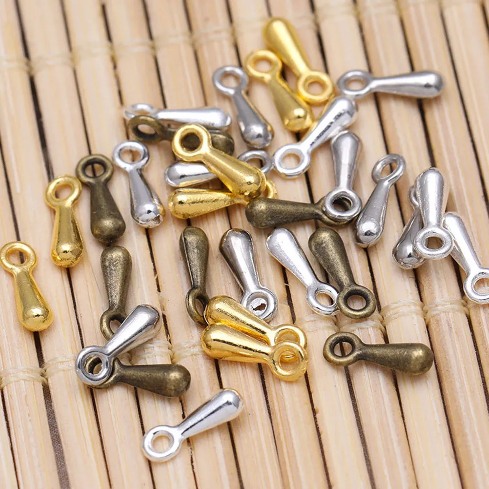 1000Pcs DIY Water Drop Pendants Premium Alloy Droplet Charms for Necklace Making Bracelet Earrings Crafting Special Gift