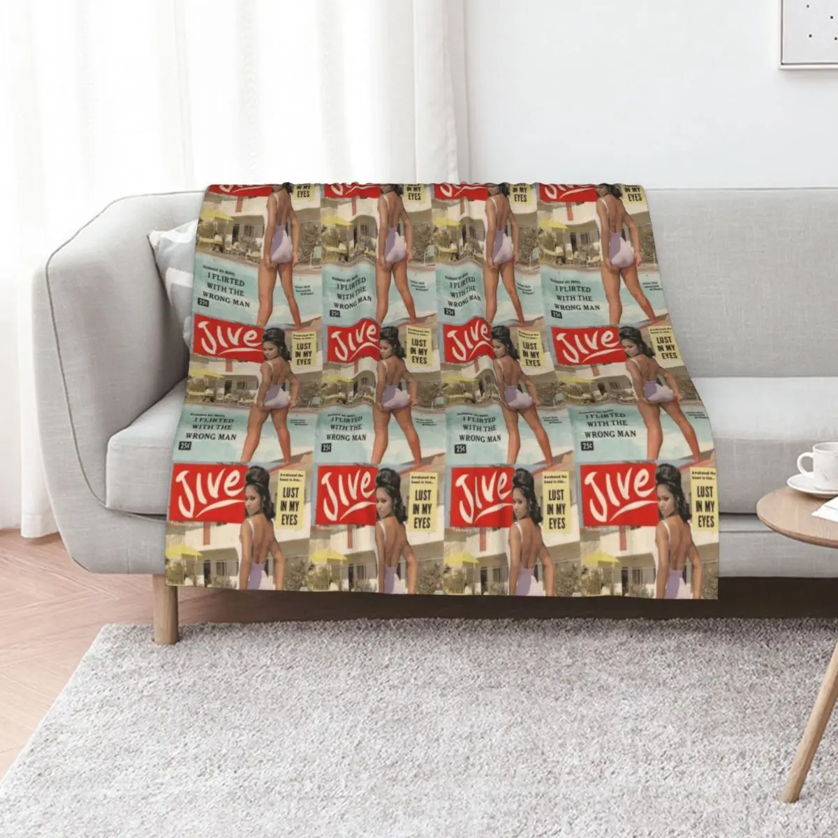 

Jive Cover Girl Throw Blanket Large Weighted Loose Retros Blankets