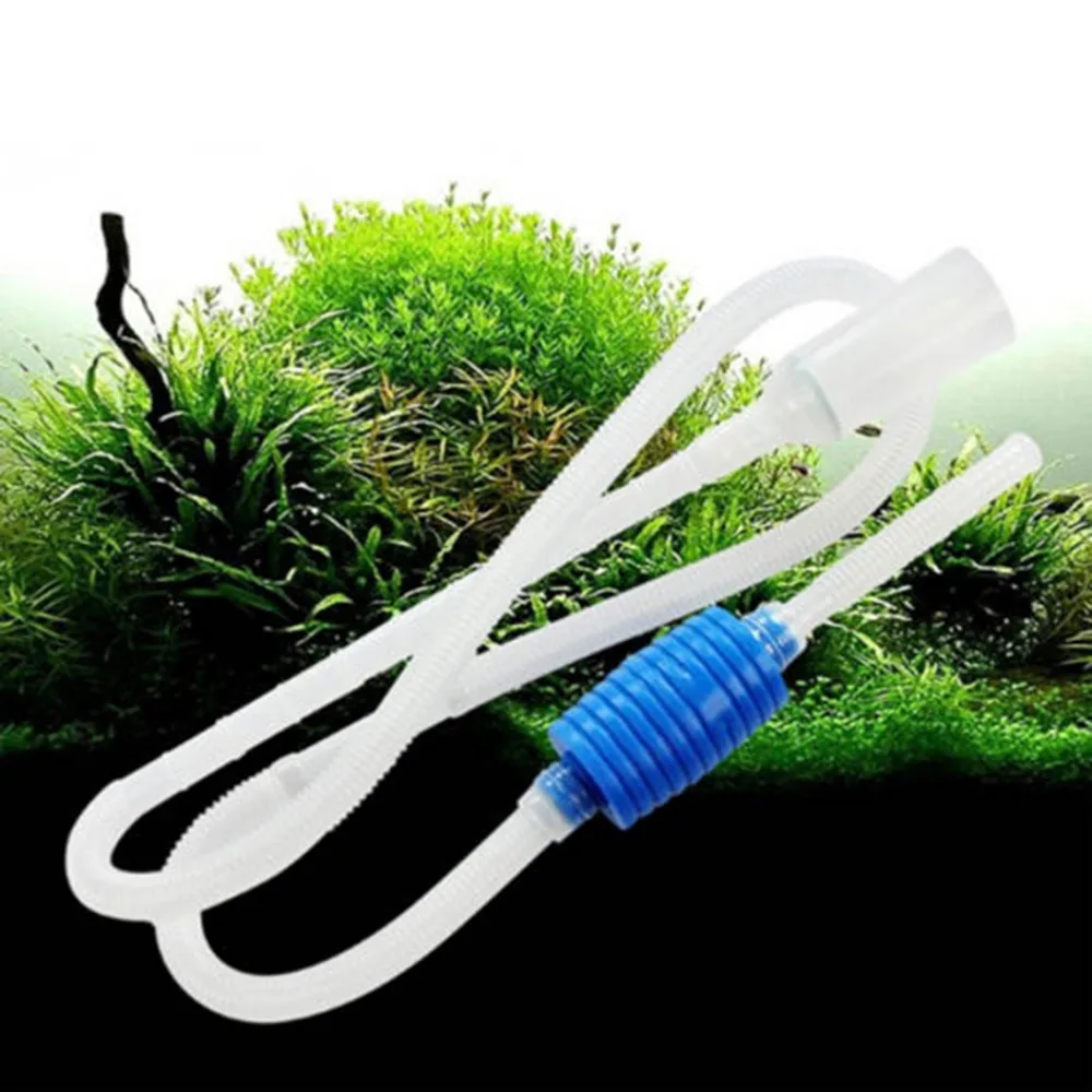 Aquarium Siphon Fish Tank Syphon Vacuum Cleaner Pump Semi-automatic Water Change Changer Gravel Water Filter Acuario Accessories