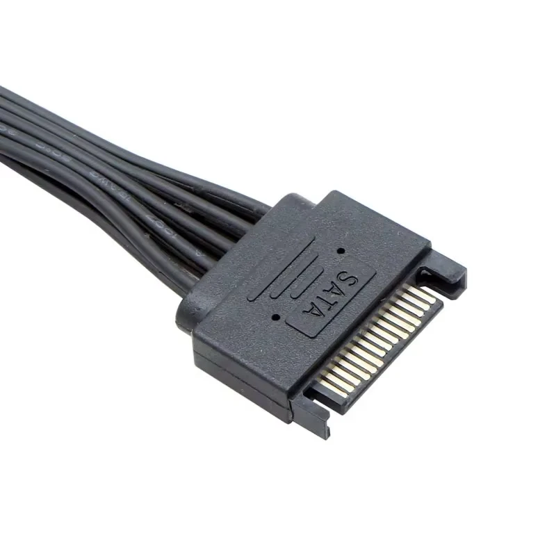 15Pin Hard Drive Power Cable 1 Male To 3/4/5/6 Female Splitter Adapter SATA Power Hard Disk Extension for DIY PC Sever