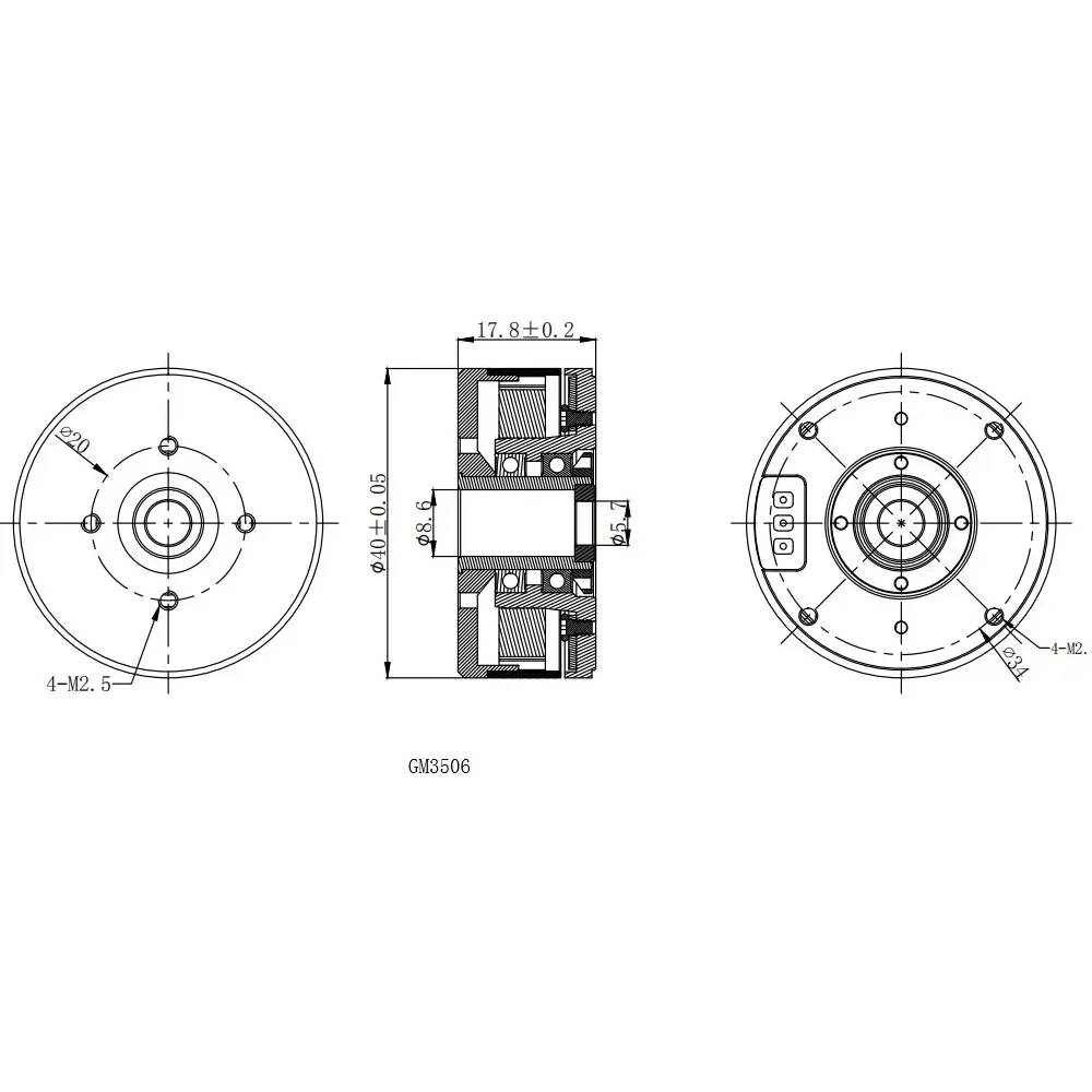 

IFlight новый двигатель IPower GM3506 130T с кодировщиком AS5048A 3506, бесщеточный карданный двигатель с полым валом для стабилизации зеркальной камеры