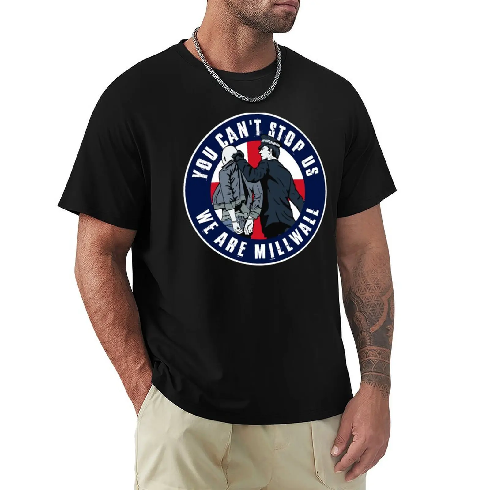 Millwall - Can't Stop Us T-Shirt No Iron Casual Short Sleeve Top