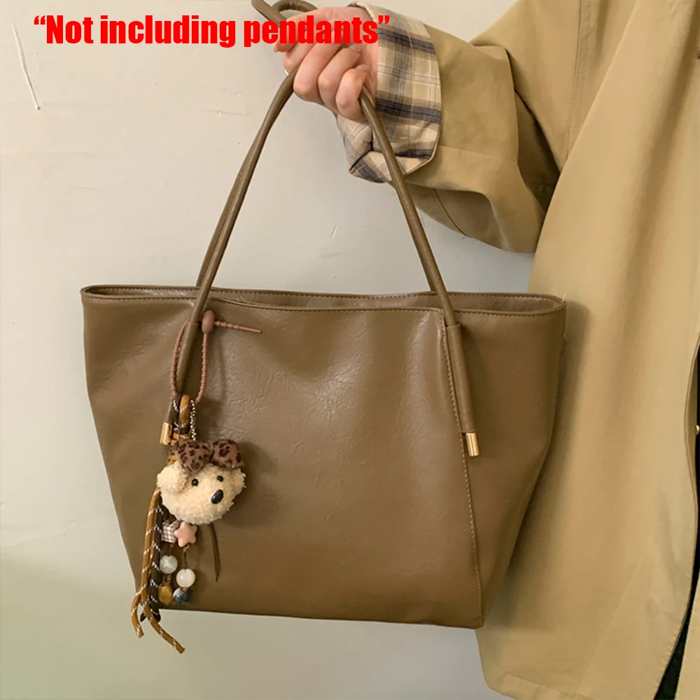 

Винтажная женская сумка большой вместимости, осенне-зимняя новая трендовая нишевая сумка-тоут, универсальная сумка на одно плечо подмышками