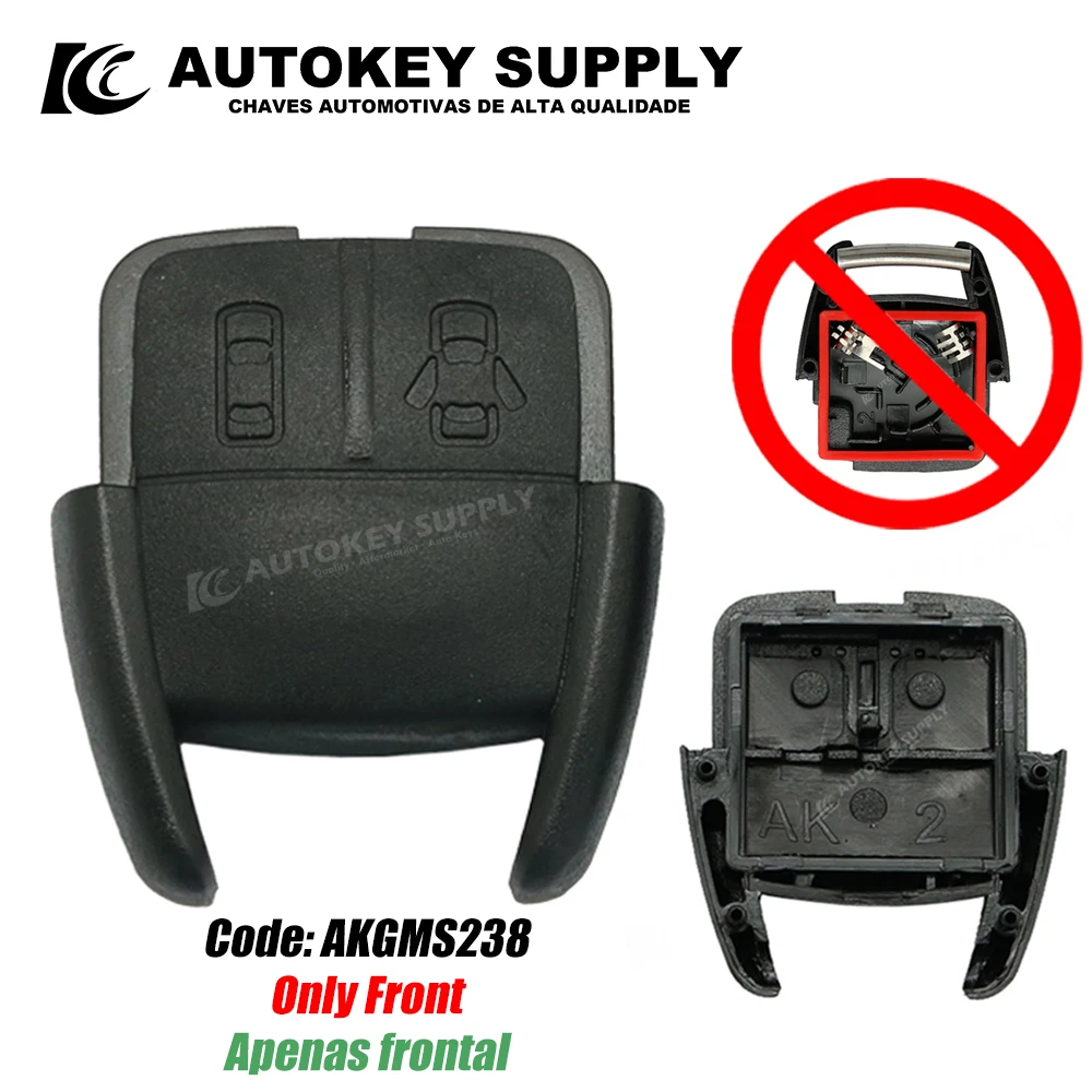 ForChevrolet 2 / 3 Button Remote Control Front Shell Only AutokeySupply AKGMS235