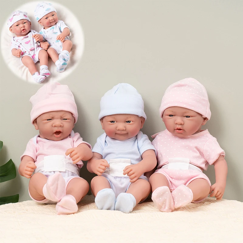 35cm Reborn Baby Doll Full Body Vinyl Reborn Dolls Girl Kit 14inch Soft Realistic Real Doll Baby Companion Toys Birthday Gift