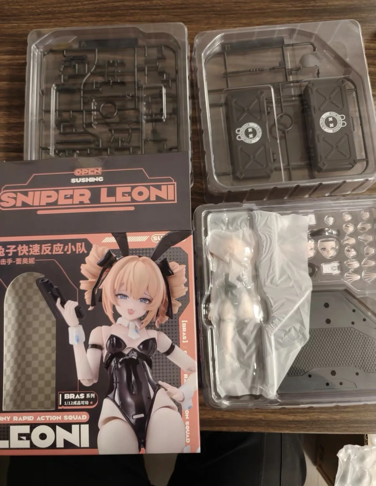 

In stock Sushing Rabbit Rapid Response Team Cute Girl Sniper Leonie 1/12 Scale 6-inch Action Figure Collection Model Toys Gifts