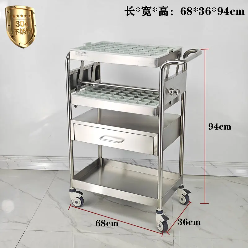 Multifunktionaler Erste-Hilfe-Instrumentenwagen mit verdickter Trolley-Instrumentenlieferung