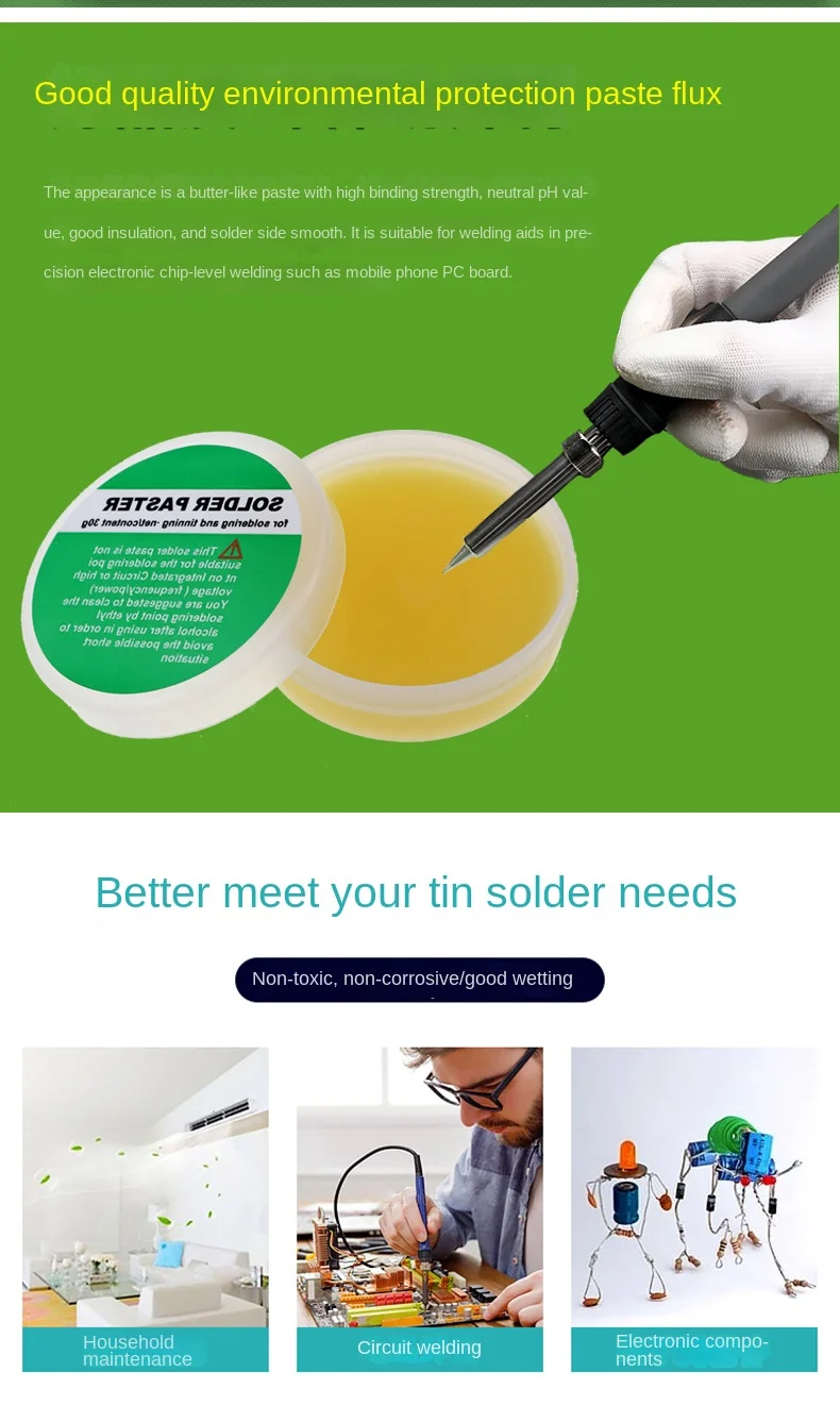 100g Solder paste rosin lead-free solder paste Solder oil repair soldering halogen free neutral
