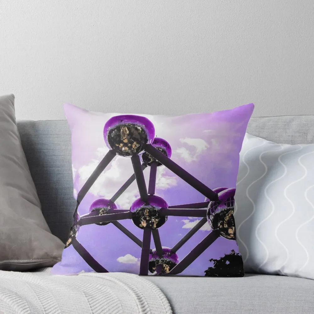 

Atomium Lavender Sky Throw Pillow ornamental pillows home decor items Decorative Cushions For Living Room pillow