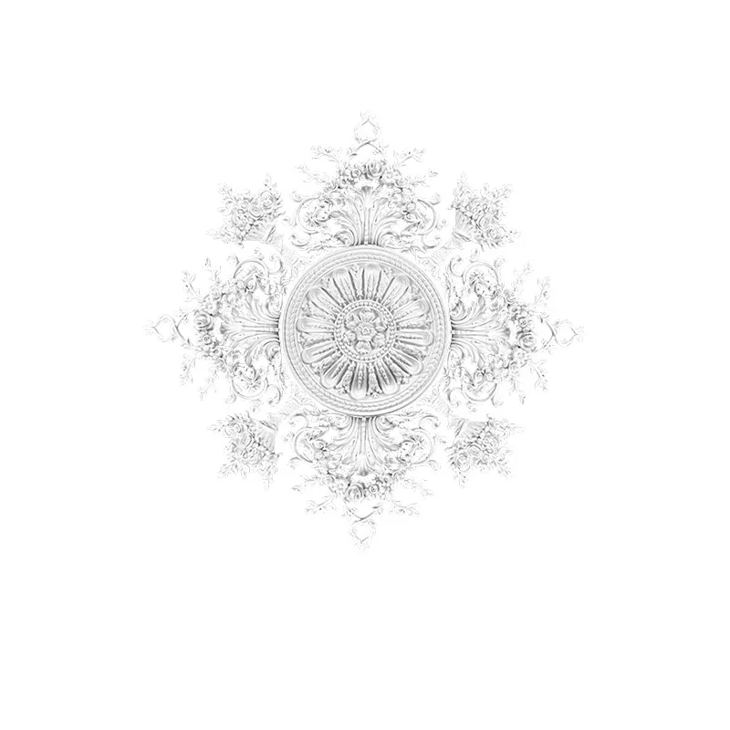 PU light panel imitation gypsum European French ceiling round lamp holder modeling lamp pool 180cm parquet combination light pan