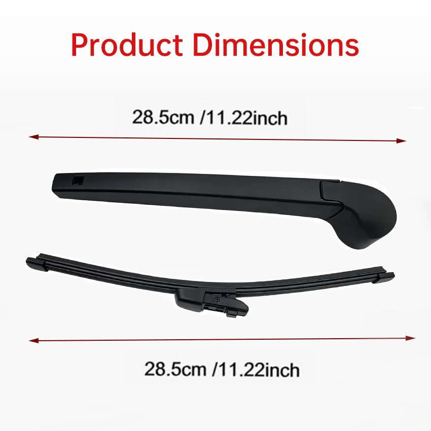 Heckscheibenwischerarm & Wischerblatt-Set 11 Zoll für VW Golf Mk6 Schrägheck 2009-2013 – Detail 2