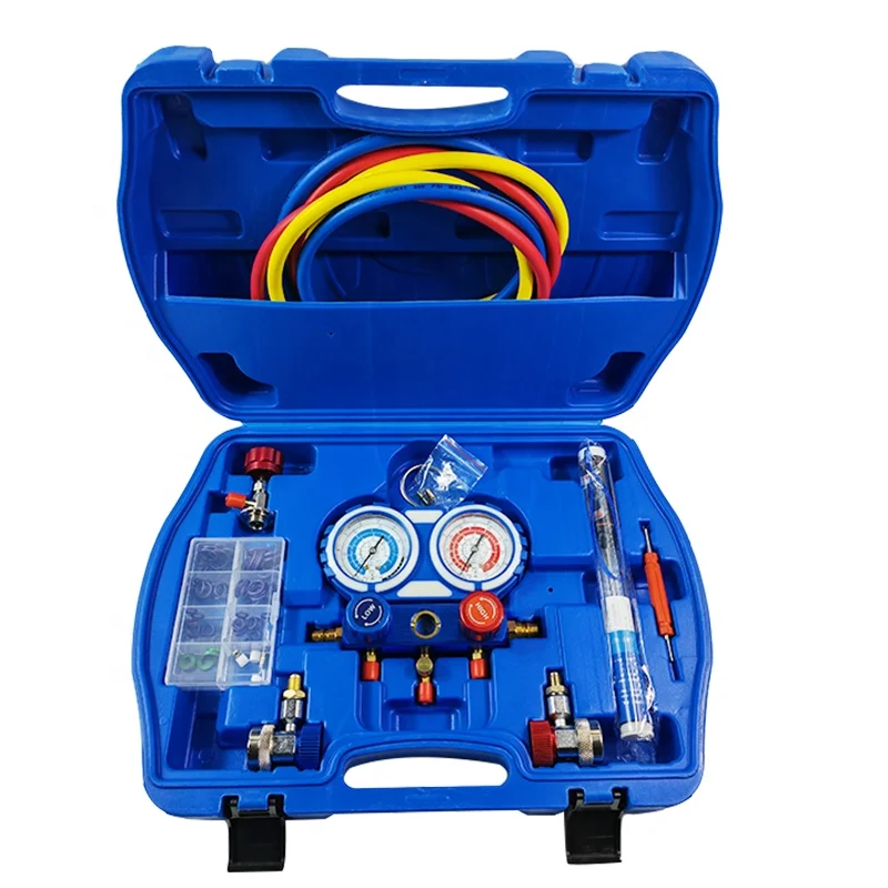 Automotive AC Freon Gauge Diagnostic Tools Manifold Gauge Set for Refrigerant Gas