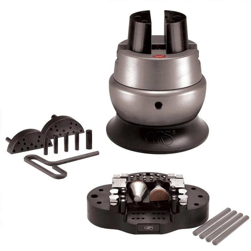 GRS 003-522 MagnaBlock Engraver’s Ball Vise 30-Piece Accessory Kit Smooth Rotation for Jewelry Engraving Stone Setting