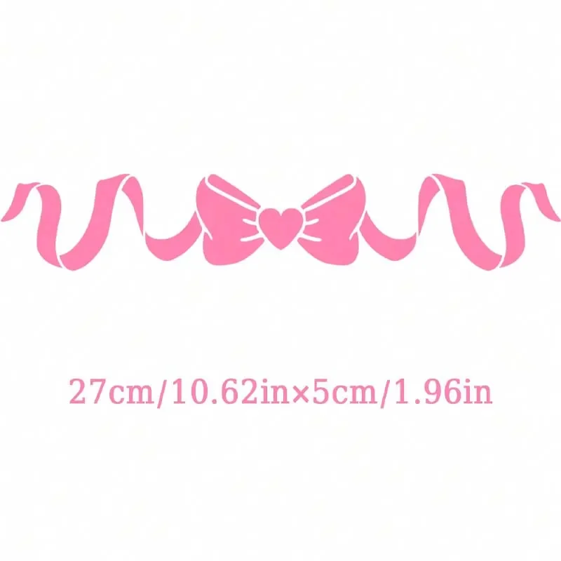 Cute Bow Car Stickers Lady Girl Window Vinyl Decals