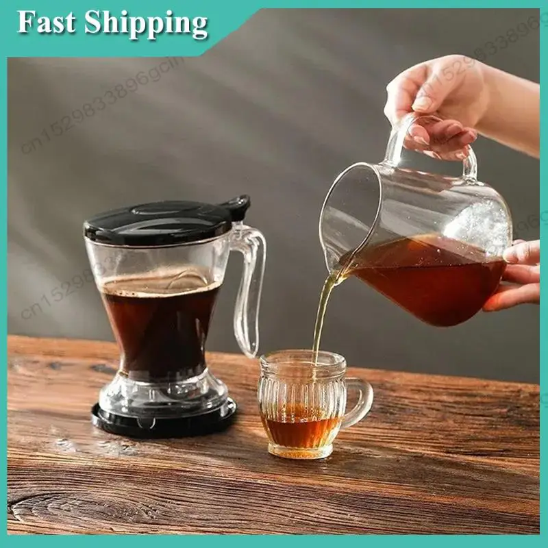 -BABQ Large-Capacity Coffee Filter Cup With Lid - Hand Brew Drip Coffee & Tea Infuser, Espresso Pot, Ideal For Ice Drinks