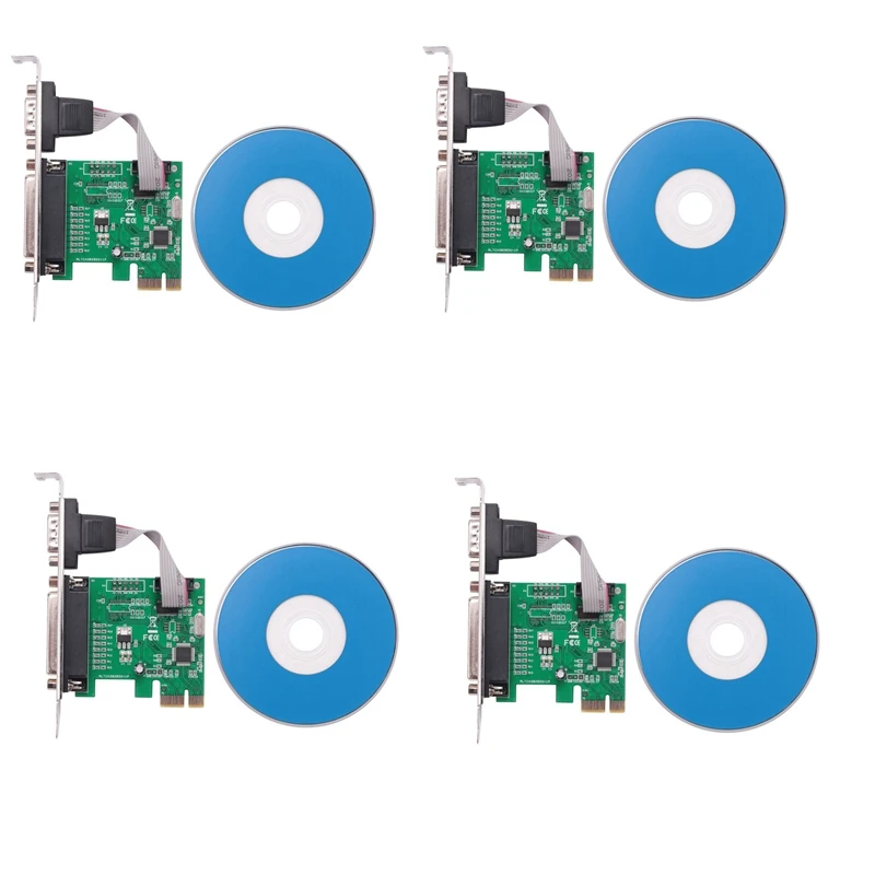

4X RS232 RS-232 Последовательный порт COM и принтер DB25 Параллельный порт LPT к PCI-E PCI Express Card Adapter Converter WCH382L