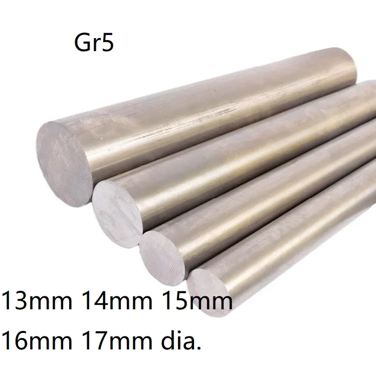 13mm 14mm 15mm 16mm 17mm Dia. Grade 5 Ta6v Alloy Rod Titanic Ti Stick Ti Bar Bt6 Ti-6al-4v Gr5 Tc4 Round Rod