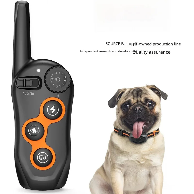 

600M Waterproof Dog Training Collar - Remote Trainer with Vibration/Sound/Static Correction & Anti-Lost Alert (IPX7 FCC/CE)