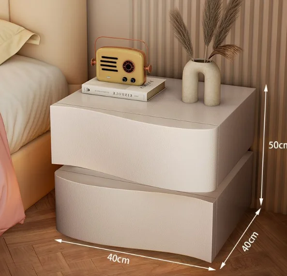 منضدة ذكية حديثة طاولة بجانب السرير خشبية ذكية مع ضوء لمس #3