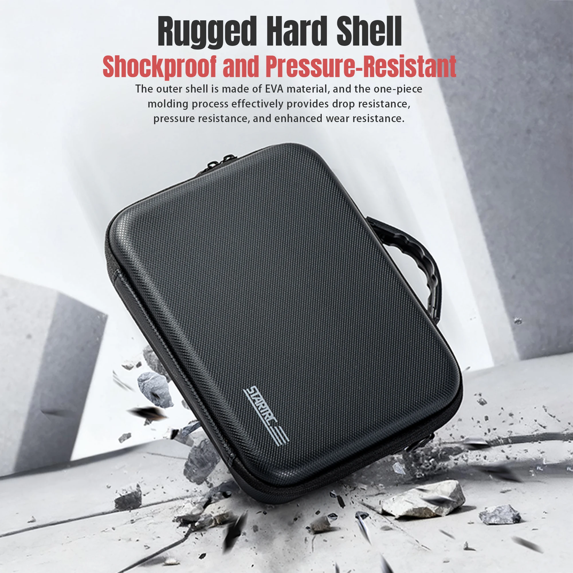 STARTRC Shoulder Bag Case for DJI Osmo Action 6 Waterproof PU Case Large Space Storage For DJI Action 6 Camera Accessories