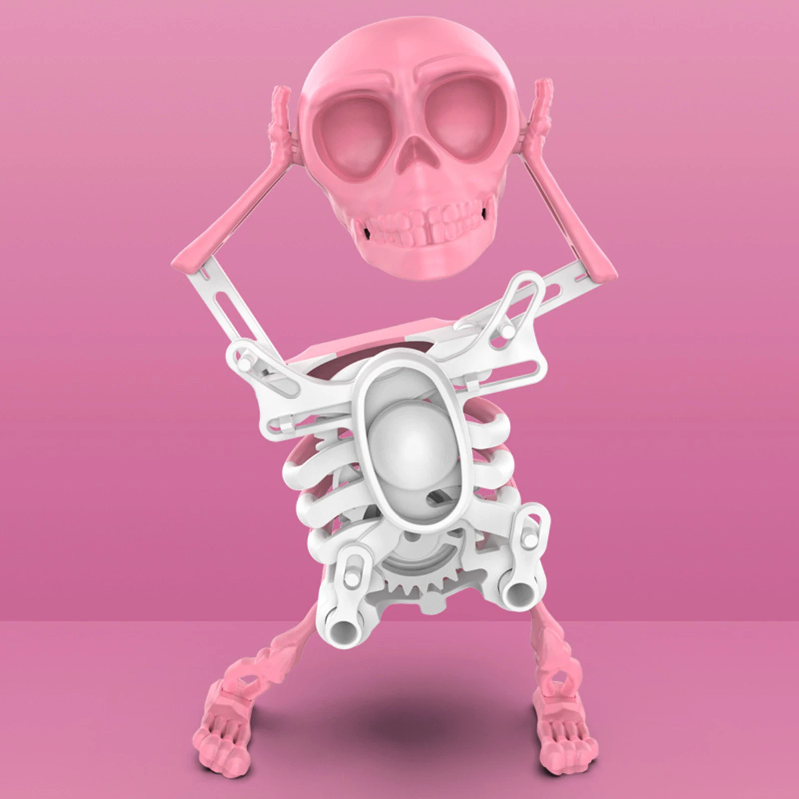 

Dancing and Swinging 3D Skull Toy Wind-up Dancing Skeleton Man Toy Fun Dancing Skull Toy for Kids and Adults