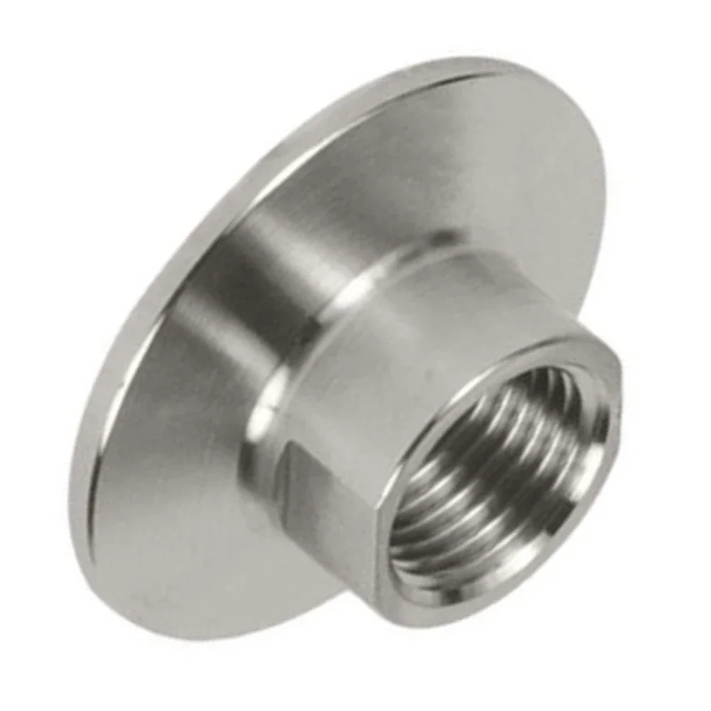 1pc 1.5" Tri Clamp To 1/2" Female NPT Thread Adapter 304 Stainless Steel 3/8" Thread Pipe 50.5mm Ferrule For 1.5'' Triple Clamps