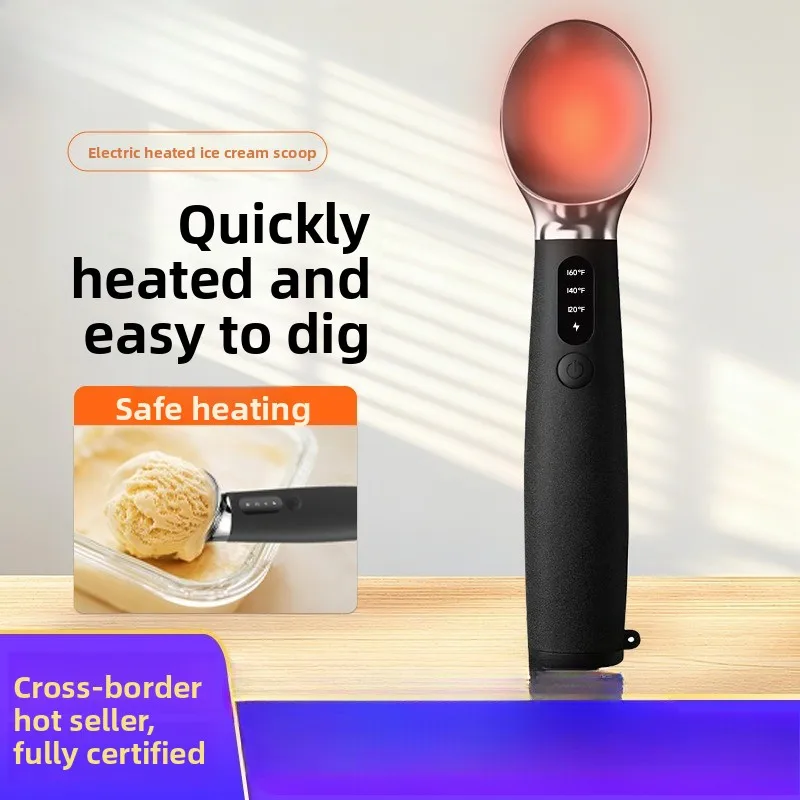 

Self-melting Ice Cream Spoon Commercial Ice Cream Heating Electric Stainless Steel Ice Cream Spoon