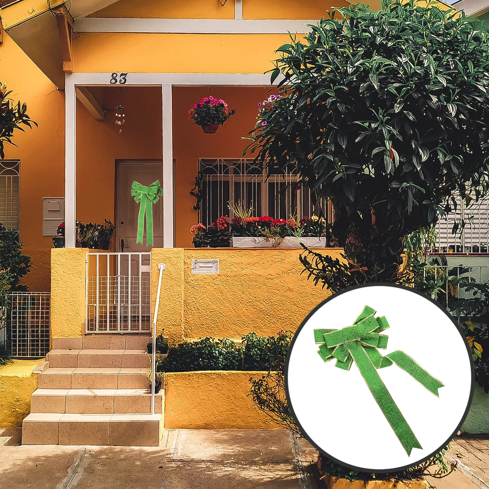 

Butterfly Knot Hanging Ornament St. Patrick'S Day Decor For Door Wall Party Shamrock Bowknot Decoration Irish Party