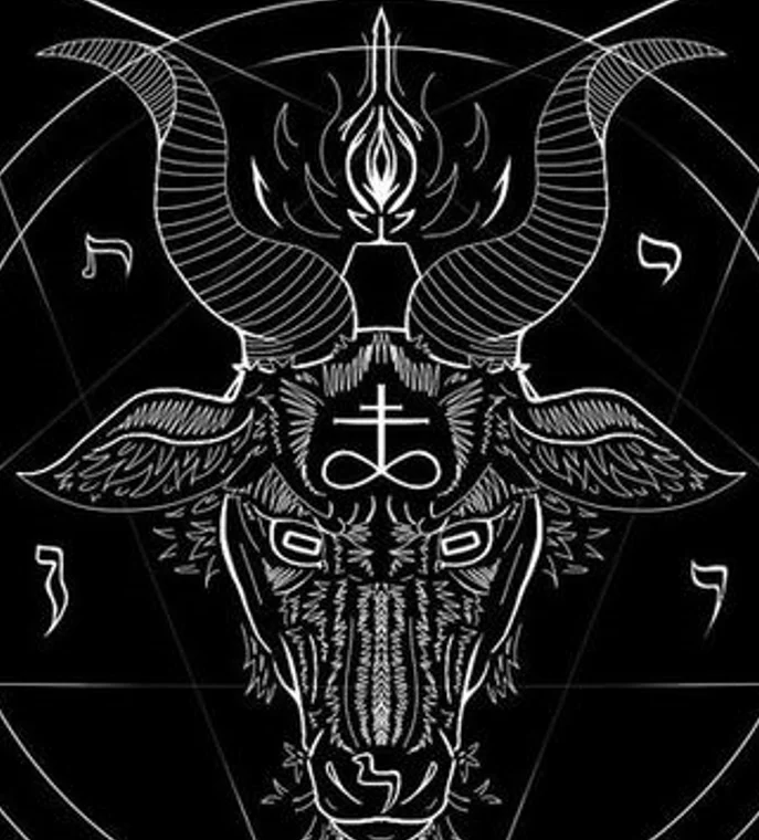 Black Devil Satan Pentagram Sacred Geometry Deer Mandala Spirit Animal Soft Close Skin Duvet Cover By Ho Me Lili Bedding Decor