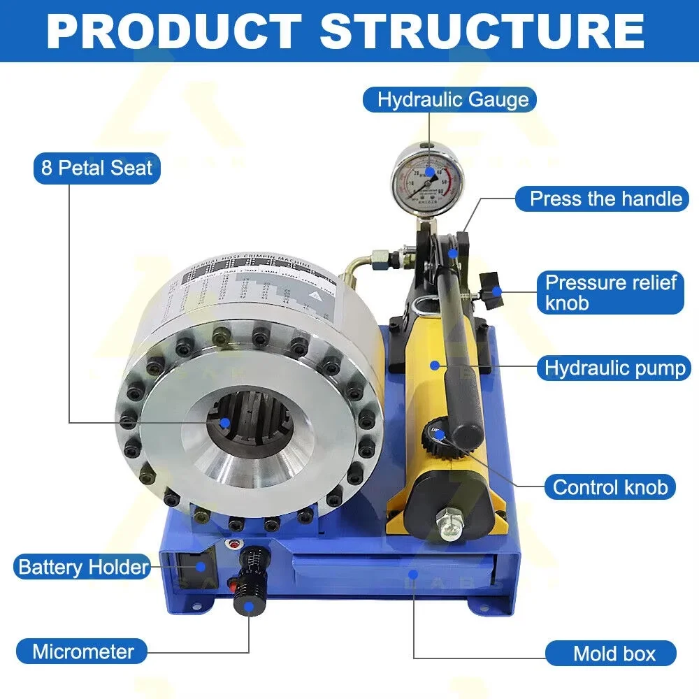 BNT-30A 2SN 1 بوصة مبيعات المصنع دليل خرطوم هيدروليكي المكشكش P16Hp دليل خرطوم الفرامل العقص آلة الضغط #4