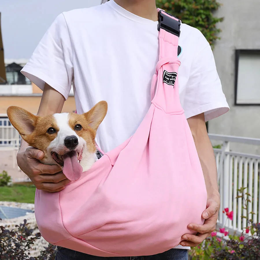 1 single shoulder outdoor pet bag with adjustable shoulder strap, portable pet bag suitable for pets under 6.5kg