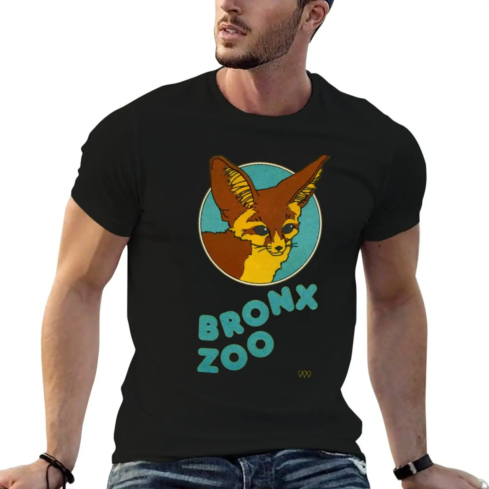 

1981 Bronx Zoo Graphic T-Shirt customs blue archive big and tall t shirts for men