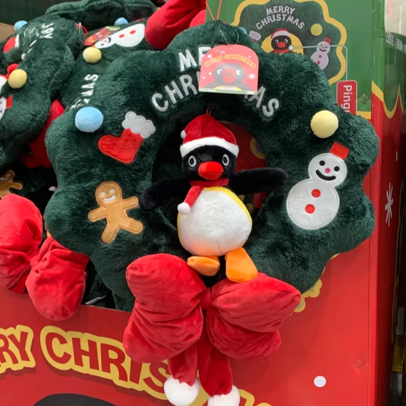 Maktoubu Pingu Serie de árboles de Navidad Muñeco lindo de peluche Decoración de habitación Regalo de cumpleaños para niñas, amigos, regalo de Navidad Nuevo estilo