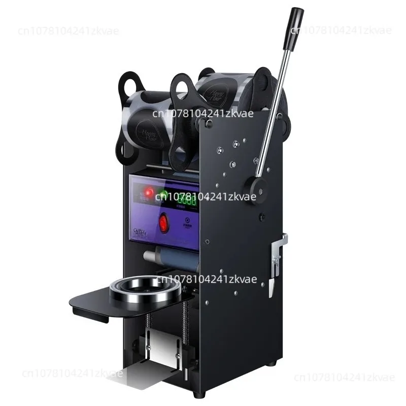 Semi Automatic Heat Sealing Machine for Cup Rotary Pp Pet Paper Film Cup Sealer Machine Cup Bottles Packaging