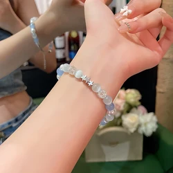 Exquisite Opal Crystal Beaded Bracelet For Women Elegant Star Pendant Adjustable Bracelets Fashion Friendship Jewelry Gifts