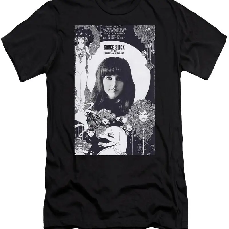 Grace Slick Feed Your Head Jefferson Airplane Digital Art T-Shirt